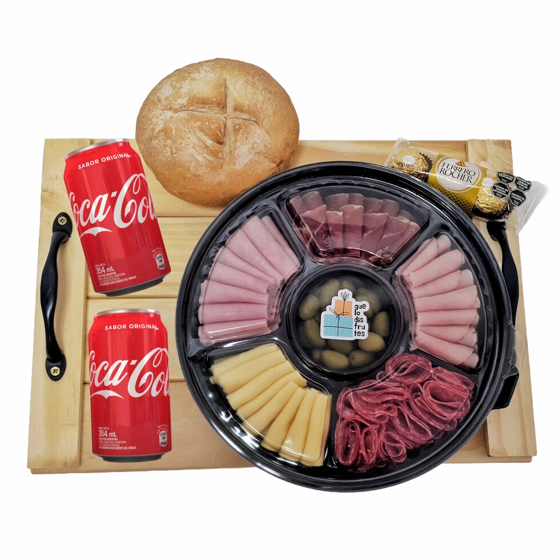 Picada a domicilio con coca cola regalo corporativo