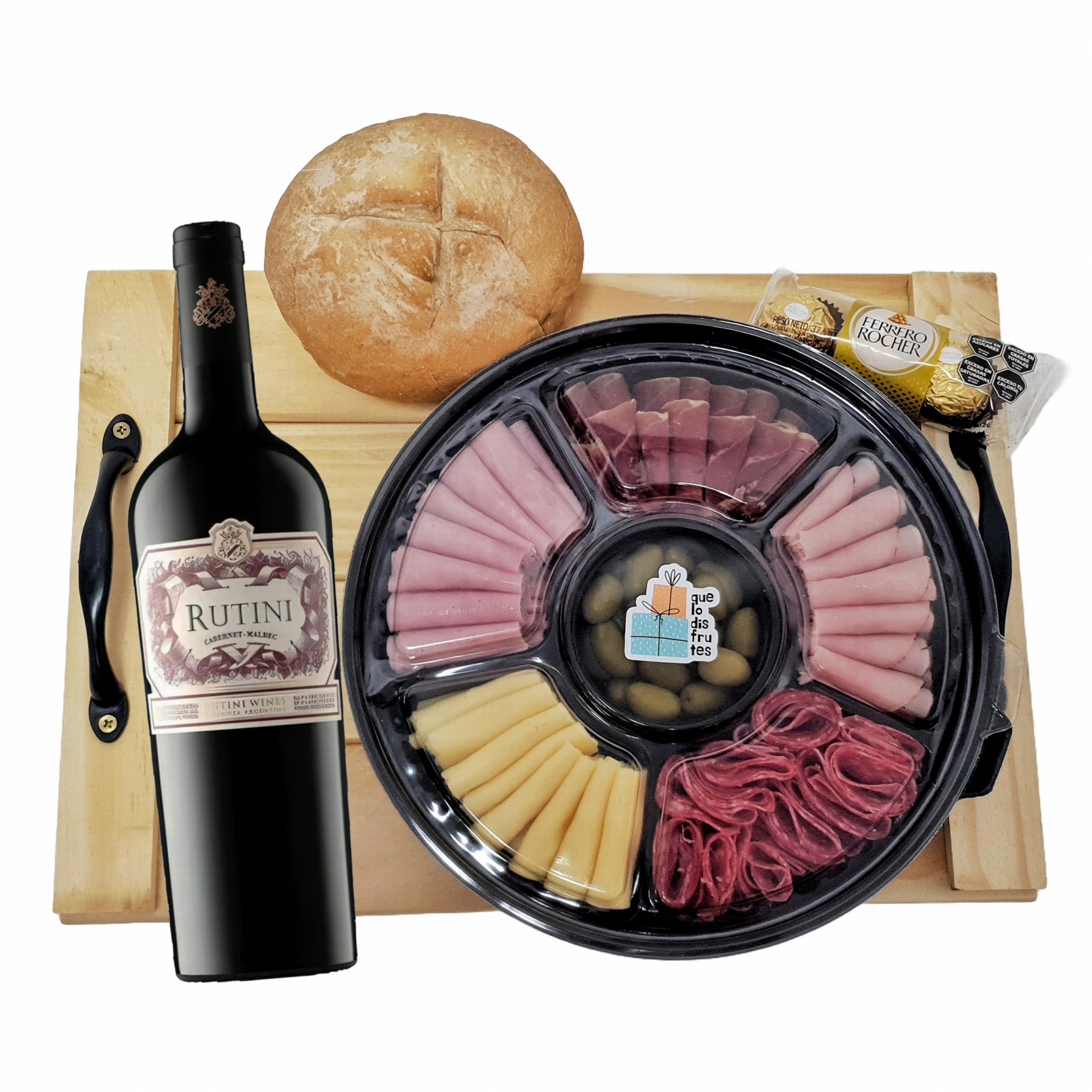 Picada con Vino Rutini empresarial