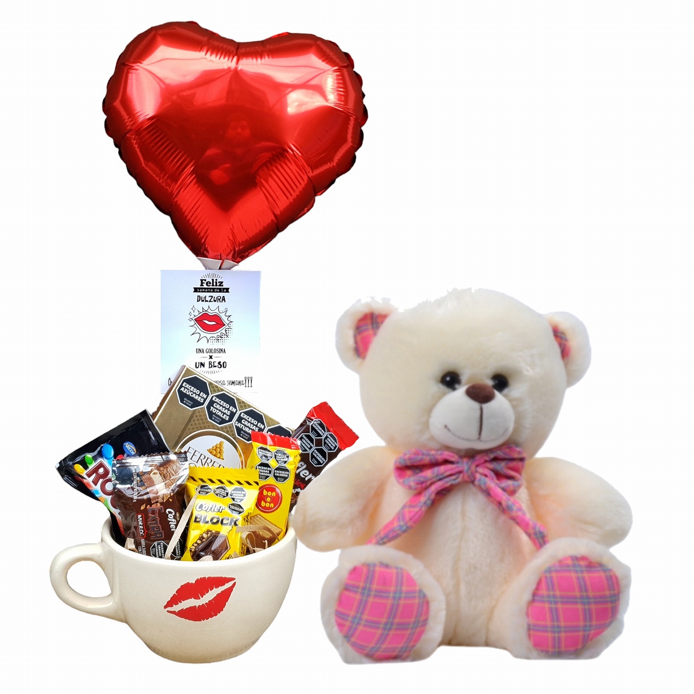 regalo semana de la dulzura con oso de peluche