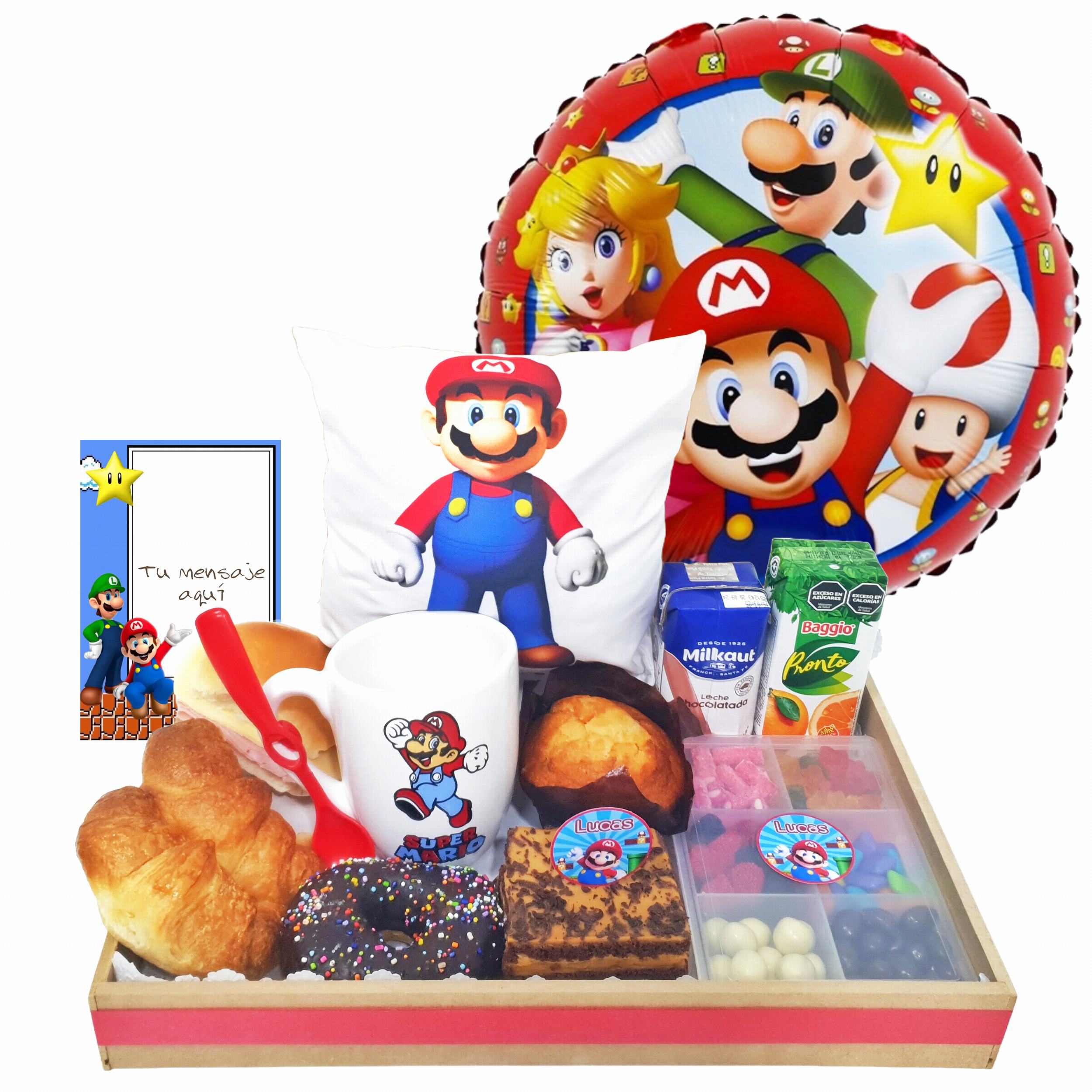 desayuno infantil mario bros